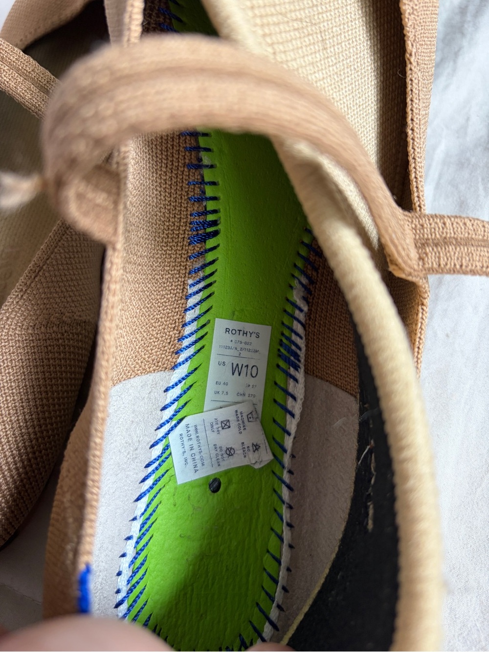 Rothy's The Square Mary Jane Size 10 - Picture 3 of 3
